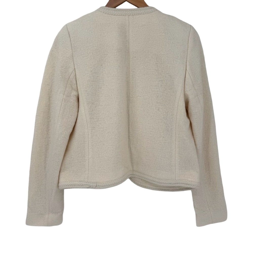 Talbots Berkshire Wool Blend
Crop Blazer Jacket Cream Women 8P NWT - Picture 5 of 13